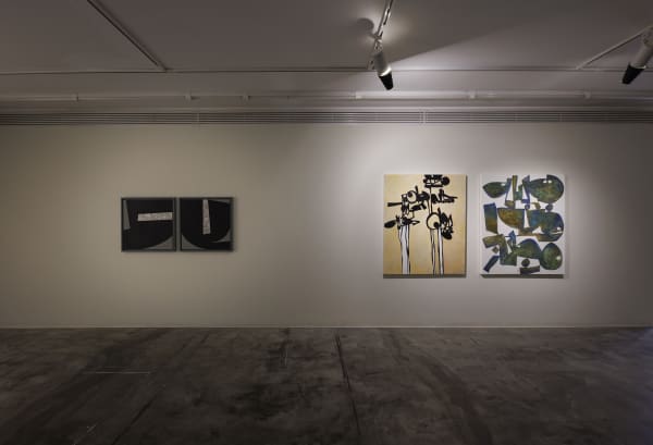 Installation View of Untimely a solo exhibition of works by Reza Abedini at +2 Gallery.