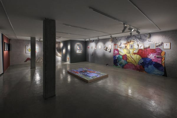 Installation View of Tulip, Solo Exhibition of Melika Shafahi, at Dastan's Basement.