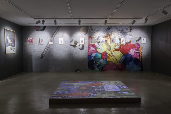 Installation View of Tulip, Solo Exhibition of Melika Shafahi, at Dastan's Basement.