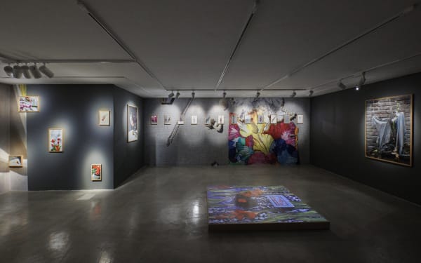 Installation View of Tulip, Solo Exhibition of Melika Shafahi, at Dastan's Basement.