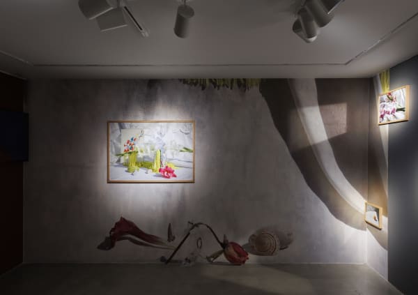 Installation View of Tulip, Solo Exhibition of Melika Shafahi, at Dastan's Basement.