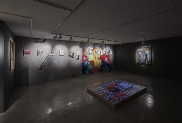 Installation View of Tulip, Solo Exhibition of Melika Shafahi, at Dastan's Basement.