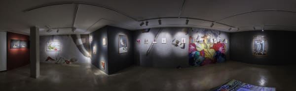 Installation View of Tulip, Solo Exhibition of Melika Shafahi, at Dastan's Basement.