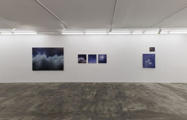 Installation View of Clouds Solo Exhibition of Works by Elahe Farzi.