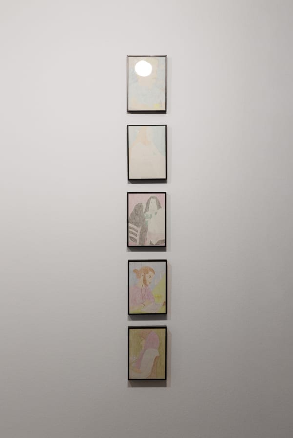 Installation View of Flow, at Dastan's Basement, 2024 Group Exhibition of Works by Sasan Abri, Mohammadreza Arab Khazaeli, Nasser Bakhshi, Sadra Baniasadi, Amir-Nasr Kamgooyan, Alishia Morassaei, Mina Mohammadi, Mina Mohseni, Hanie Sadri, Shayan Sajadian, and Sofia Yeganeh.