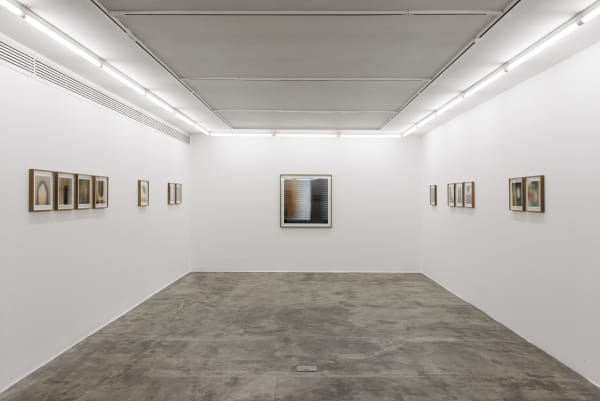 Installation view of The Syntax of Effeacement a solo exhibition of works by Mehran Mohajer.