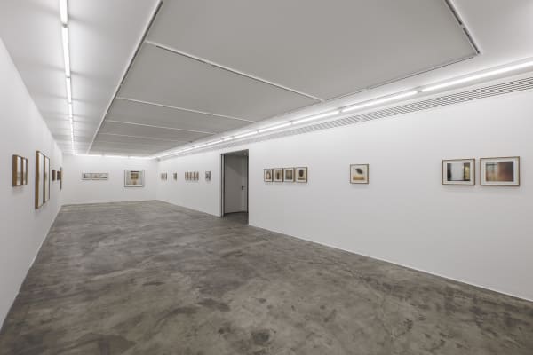 Installation view of The Syntax of Effeacement a solo exhibition of works by Mehran Mohajer.