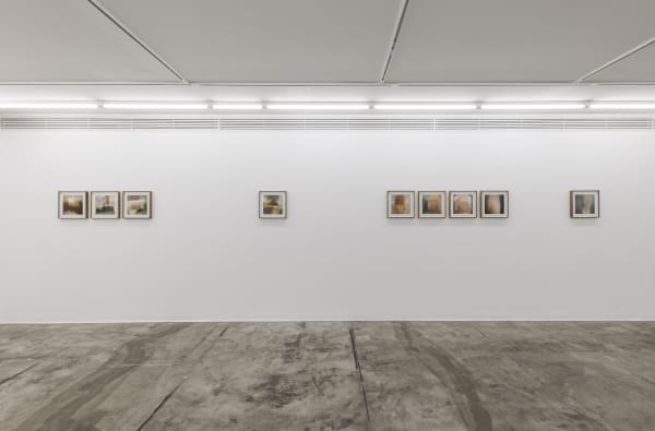 Installation view of The Syntax of Effeacement a solo exhibition of works by Mehran Mohajer.