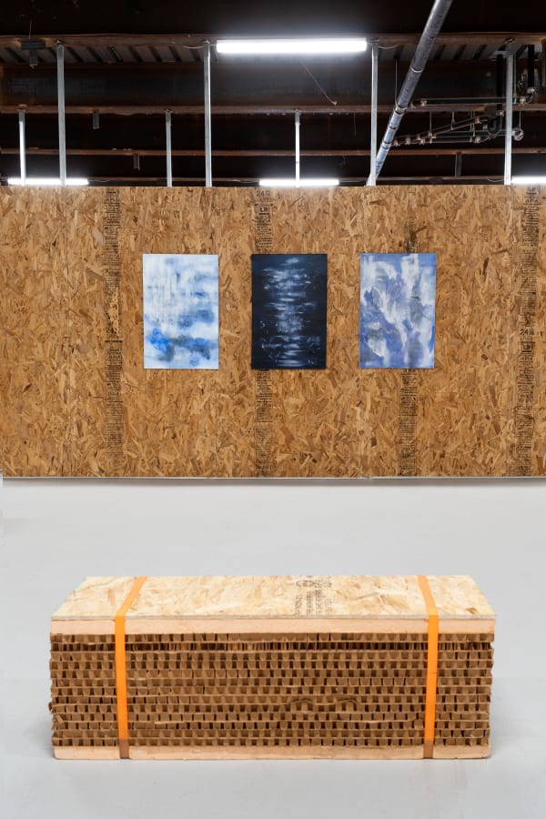 Installation View of Falling Petals in Glittering Snow, a solo exhibition by Shahrzad Jahan.