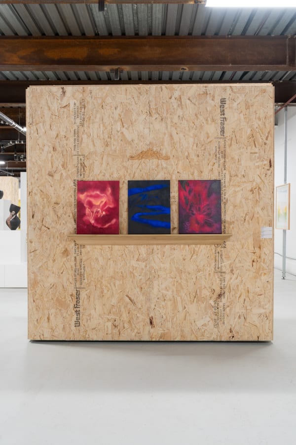 Installation View of Falling Petals in Glittering Snow, a solo exhibition by Shahrzad Jahan.