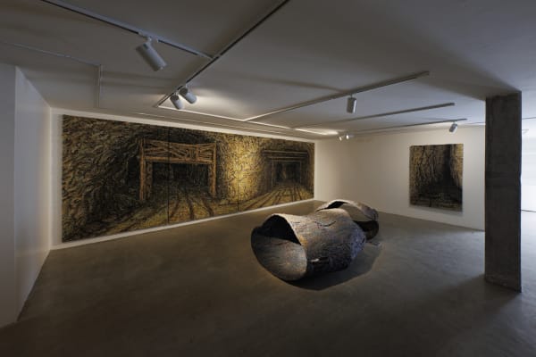 Installation View of In Silent Expanse a solo exhibition of works by Nasrin Maleksabet.