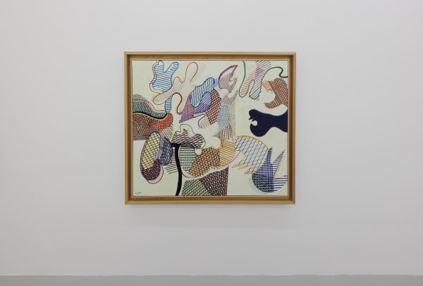 Installation view of Mohsen Vaziri Moghaddam > 100 a solo show of works by Mohsen Vaziri Moghadam.