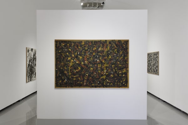 Installation view of Mohsen Vaziri Moghaddam>100 a solo show of works by Mohsen Vaziri Moghaddam.