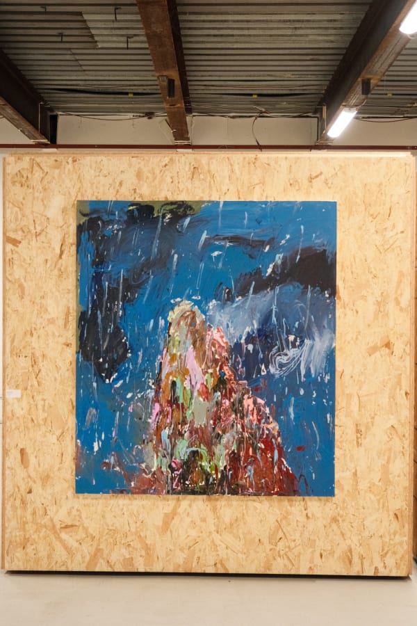 Installation view of Blue Bird a solo show of works by Ghasemi Brothers.