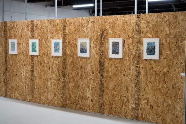 Installation view of Blue Bird a solo show of works by Ghasemi Brothers.