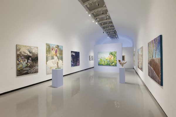 Installation view of "Landscape of the Minds" A group exhibition curated by Shahed Saffari of works by (Hadi Alijani) ,(Pooya arianpour),(Dorsa Asadi),Seroj Barseghian),(Mohsen Folladpour),(Omid Halaj),(Meghdad Lorpour),(Mohammad Hossein Maher),(Mehrdad Mohebali),(Elham Nafisi),(Asal Peyrovi),(Morteza Pourhosseini),(Ali Akbar Sadeghi),(Kolsum Salehi),(Nasim Shoja) .