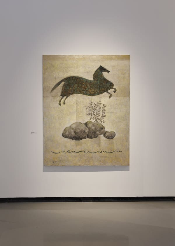 Installation view of "Landscape of the Minds" A group exhibition curated by Shahed Saffari of works by (Hadi Alijani) ,(Pooya arianpour),(Dorsa Asadi),Seroj Barseghian),(Mohsen Folladpour),(Omid Halaj),(Meghdad Lorpour),(Mohammad Hossein Maher),(Mehrdad Mohebali),(Elham Nafisi),(Asal Peyrovi),(Morteza Pourhosseini),(Ali Akbar Sadeghi),(Kolsum Salehi),(Nasim Shoja) .