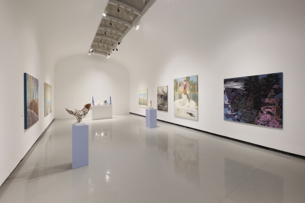 Installation view of "Landscape of the Minds" A group exhibition curated by Shahed Saffari of works by (Hadi Alijani) ,(Pooya arianpour),(Dorsa Asadi),Seroj Barseghian),(Mohsen Folladpour),(Omid Halaj),(Meghdad Lorpour),(Mohammad Hossein Maher),(Mehrdad Mohebali),(Elham Nafisi),(Asal Peyrovi),(Morteza Pourhosseini),(Ali Akbar Sadeghi),(Kolsum Salehi),(Nasim Shoja) .