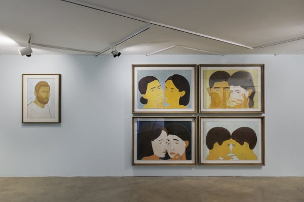 Installation view of Distinguished a solo exhibition of works by Mohsen Alverdili.