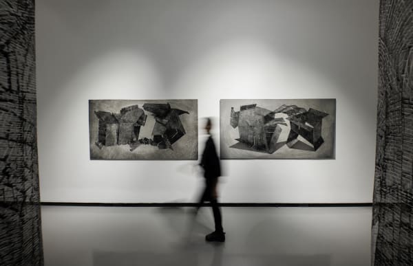 Installation view of Revision: Labyrinths a solo exhibition of works by Atefeh Majidi Nezhad.