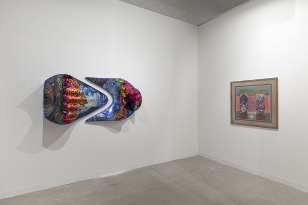 Installation view of Dastan's booth at Abu Dhabi Art 2024.