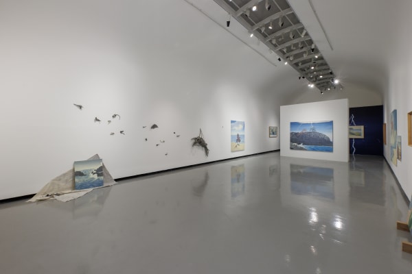 Installation view of Nashi Wind a solo exhibition of works by Meghdad Lorpour.