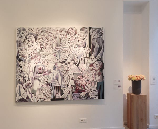 Installation View of Zaal Art Gallery x Simine Paris a group presentation of works.
