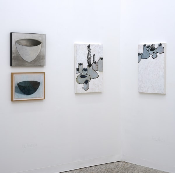 Installation view of a group presentation of works by several artists presented by Zaal Art Gallery in collaboration with Guest House.