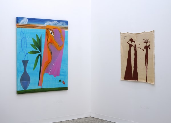 Installation view of a group presentation of works by several artists presented by Zaal Art Gallery in collaboration with Guest House.