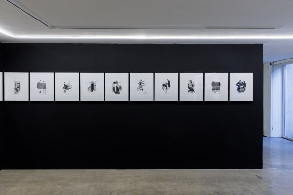 Installation view of Arabesques and That Flower Bunch a solo presentation of works by Keyvan Mahjoor.