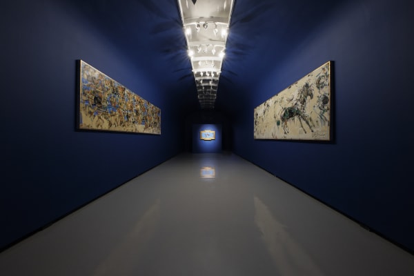 Installation view of The Great War a solo presentation of works by Shahriar Ahmadi.