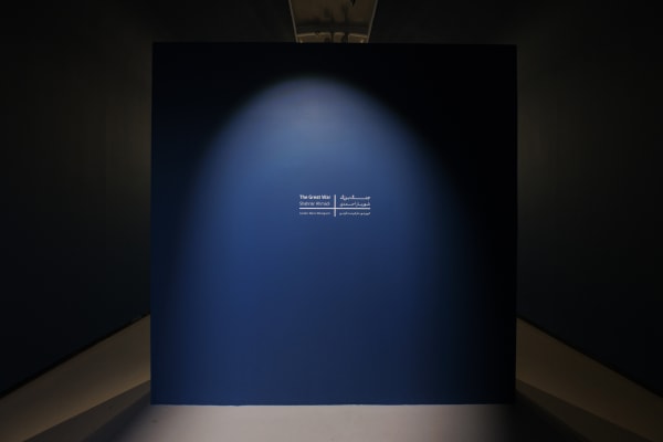 Installation view of The Great War a solo presentation of works by Shahriar Ahmadi.