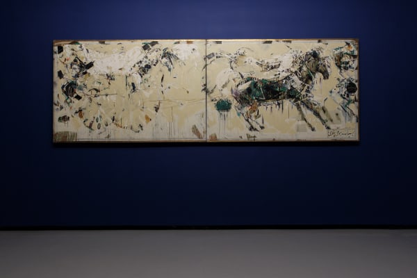 Installation view of The Great War a solo presentation of works by Shahriar Ahmadi.