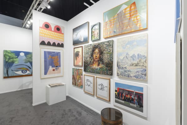 Installation View of Dastan's Booth at Art Dubai 2025.
