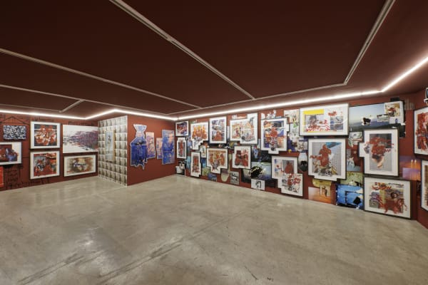 Installation view of Sohrab son of Rostam a joint exhibition of works by Fereydoun Ave, Alborz Kazemi & Faaker.