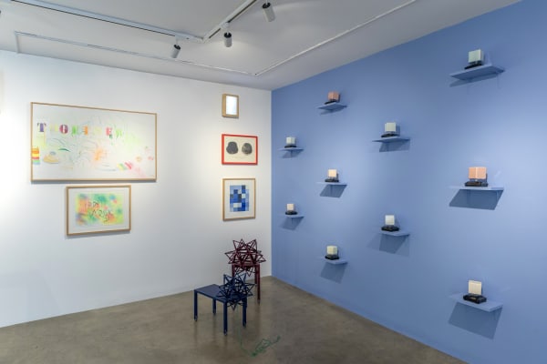 Installation view of And You and Me Again a solo exhibition of works by Leila Pazooki.