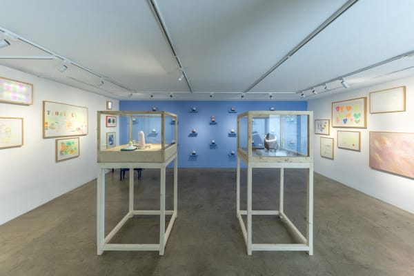 Installation view of And You and Me Again a solo exhibition of works by Leila Pazooki.