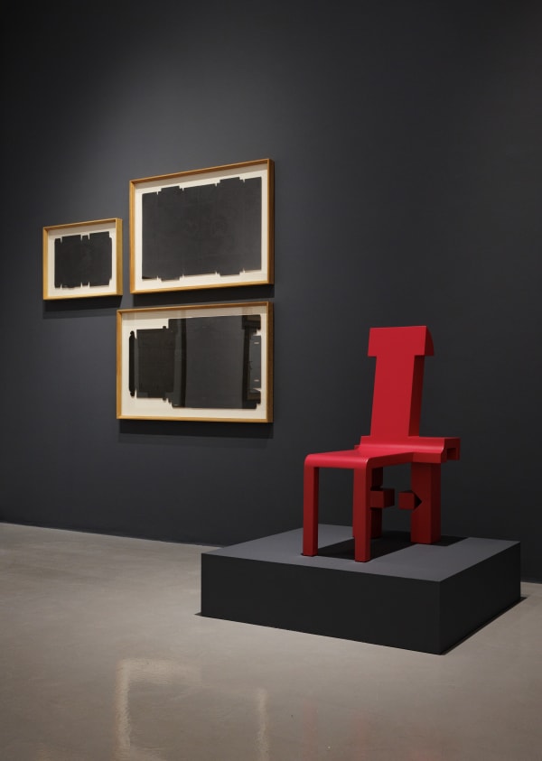 Installation View of Qaaf a solo presentation of works by Reza Lavassani.