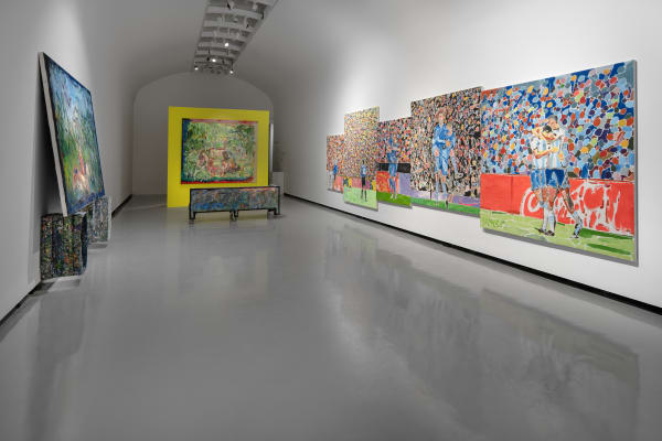 Installation View of Game Room a solo presentation of works by Ghasemi Brothers.