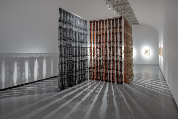 Installation View of A Waking Dream a solo presentation of works by Nargess Hashemi.