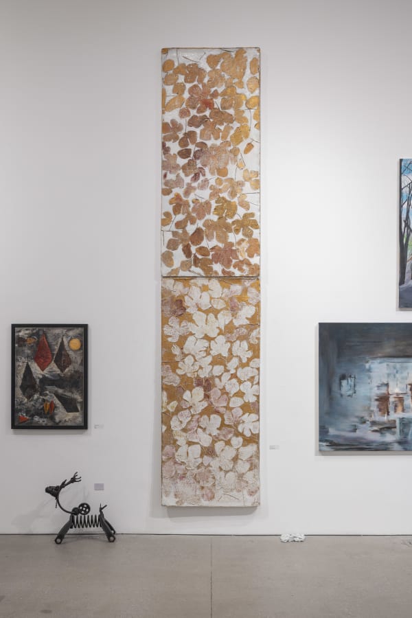 Installation view of Soft Edge of the Blade Vol.3 , a group presentation of works in Leila Heller Gallery in collaboration with Zaal Art Gallery.
