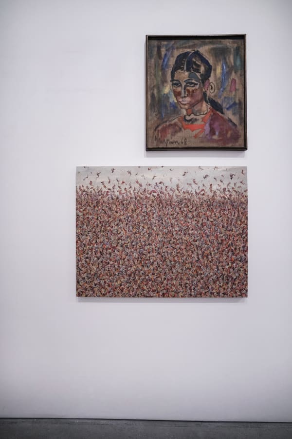 Installation view of Soft Edge of the Blade Vol.3 , a group presentation of works in Leila Heller Gallery in collaboration with Zaal Art Gallery.