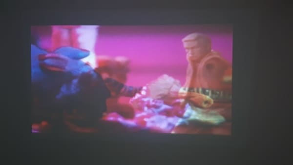 Screenshot of one of Isabelle Cornaro's Videos