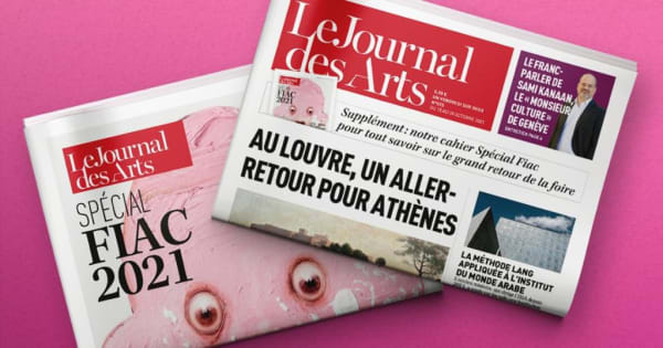 Farrokh Mahdavi on the cover of Le Journal des Arts