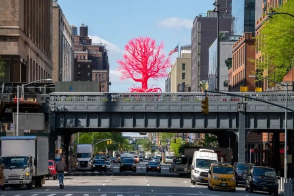 Art that pulsates inside the chrysalis of the Shed in New York
