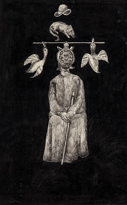 Illustrations of Ardeshir Mohasses Exhibited in New York