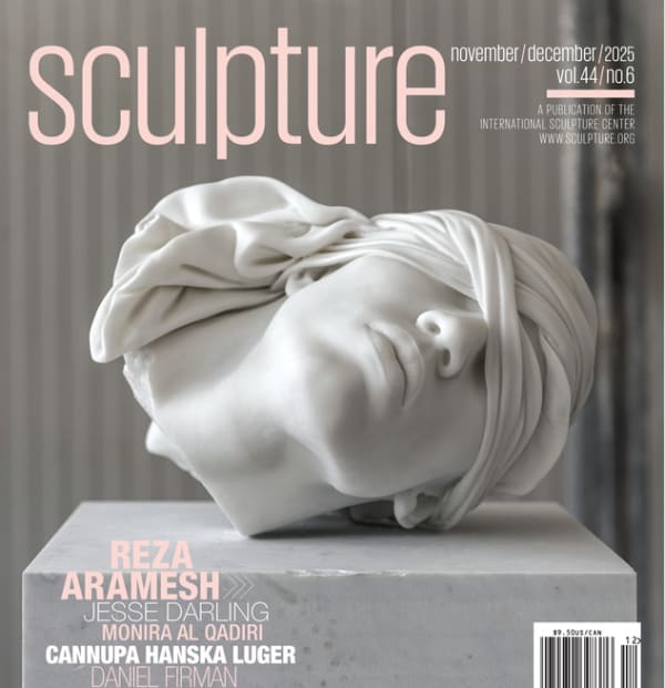 The cover of Sculpture Magazine