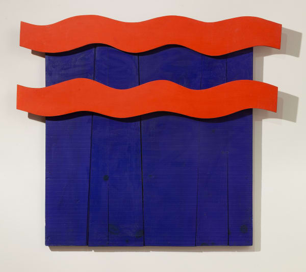 Robert Huot, Blue with Red Waves, 1962-63