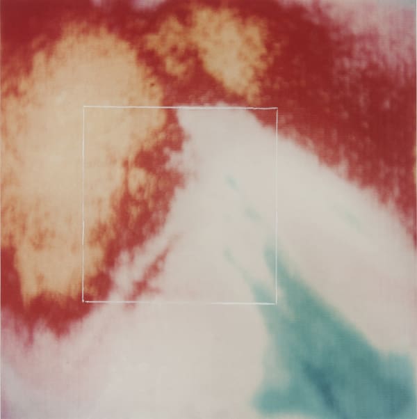 Blythe Bohnen, Motion Joining 4 Equidistant Points, Recorded by China Marker on Mylar and Thermogram, 1968