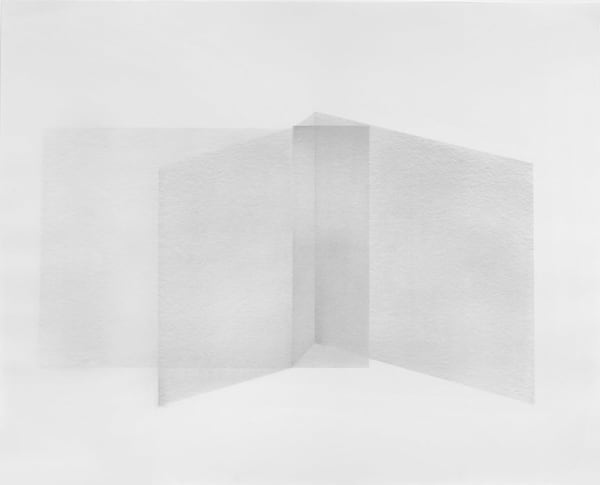 Blythe Bohnen, Process Drawing, Horizontal Motion Left and Right, Diagonal Motion Left and Right, 1974